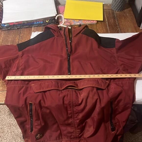 Columbia Convert Quarter Zip Heavy Nylon Hoodie. Tons of Pockets!  Size Large. - Picture 16 of 16